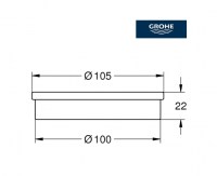 JABONERA CRISTAL ATRIO GROHE